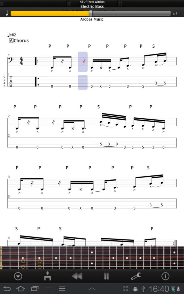 Guitar Pro Tab Player optimized for tablets Guitar Pro Blog Arobas
