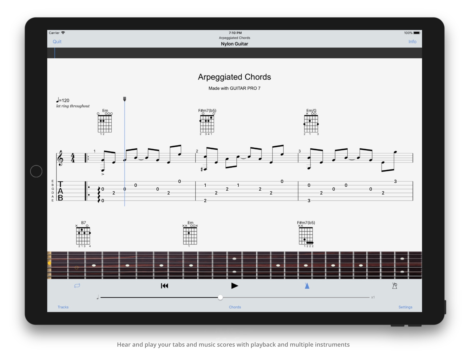 Guitar Pro for iOS, now compatible with 