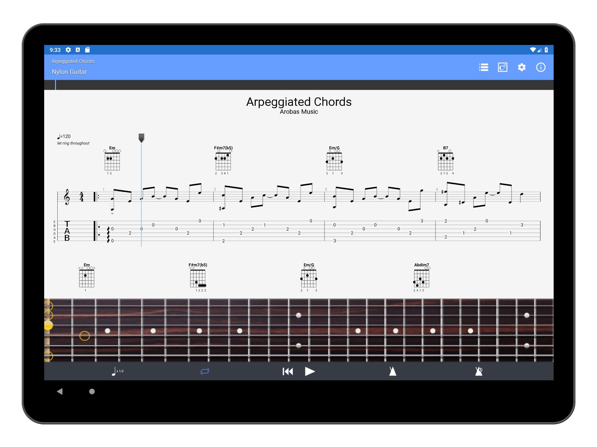 turn off score guitar pro 7.5