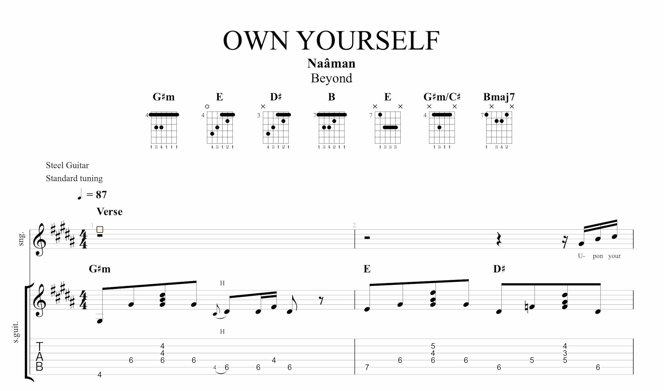 Notion template to organize your chords 🎸and learning guitar