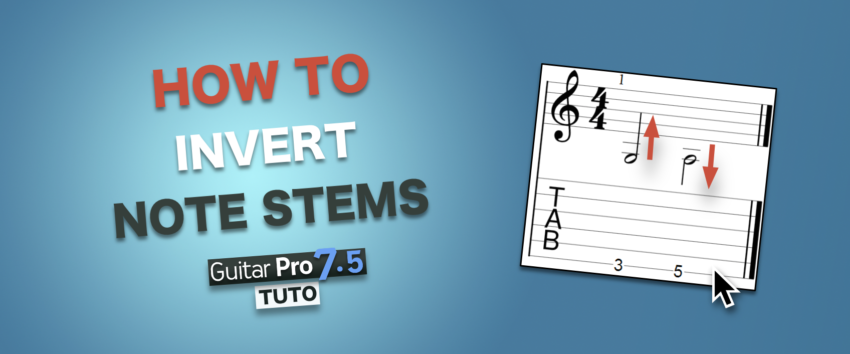 [QUICK TIP] Learn how to change the stem directions of notes in Guitar