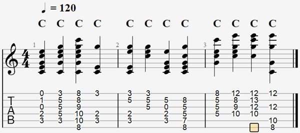 master of puppets guitar chords