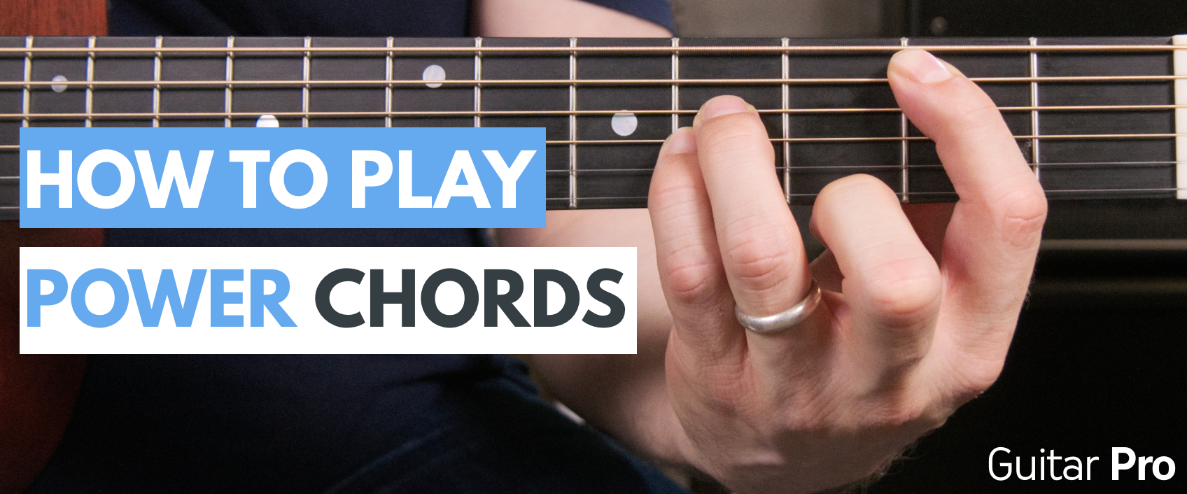 Person med ansvar for sportsspil hverdagskost overlap How do I play power chords? Beginner guitar lesson - Guitar Pro Blog -  Arobas Music