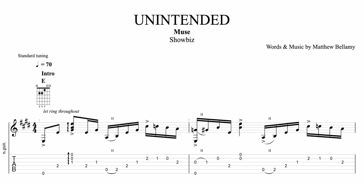 [TABLATURES GRATUITES] 15 intros de Muse à la guitare Guitar Pro Blog