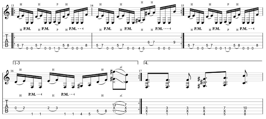 barre de reprise et cadre guitar pro 7