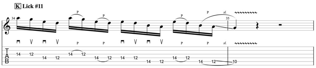 pentatonic guitar lick 11 guitar pro