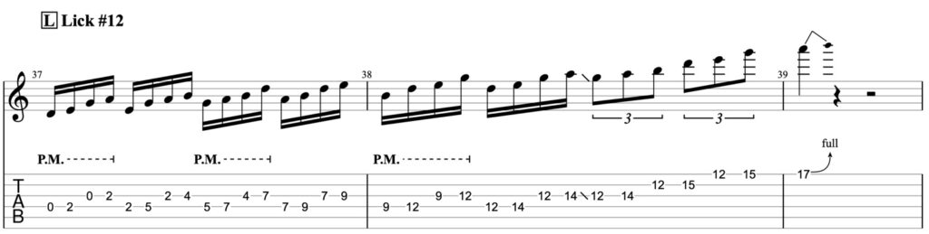 pentatonic guitar lick 12 guitar pro