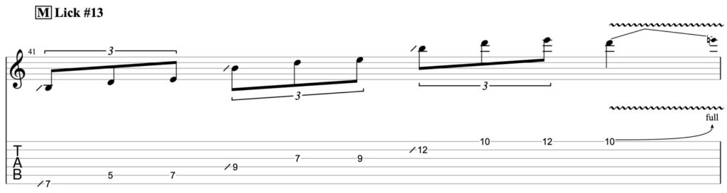 pentatonic guitar lick 13 guitar pro