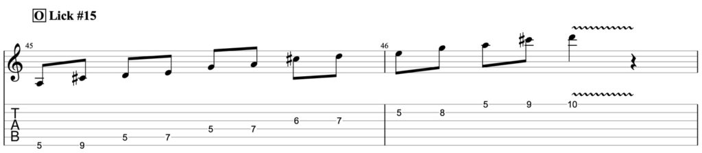 pentatonic guitar lick 15 guitar pro