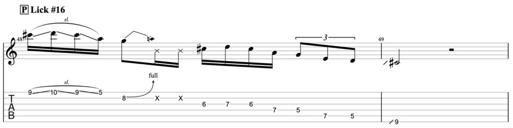 pentatonic guitar lick 16 guitar pro