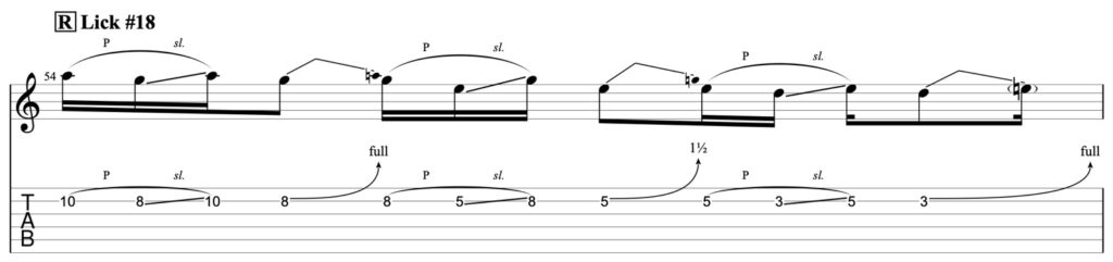 pentatonic guitar lick 18 guitar pro