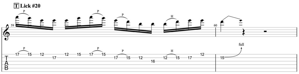 pentatonic guitar lick 20 guitar pro