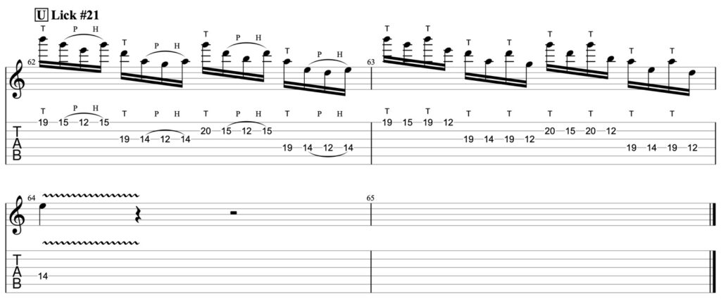 pentatonic guitar lick 21 guitar pro