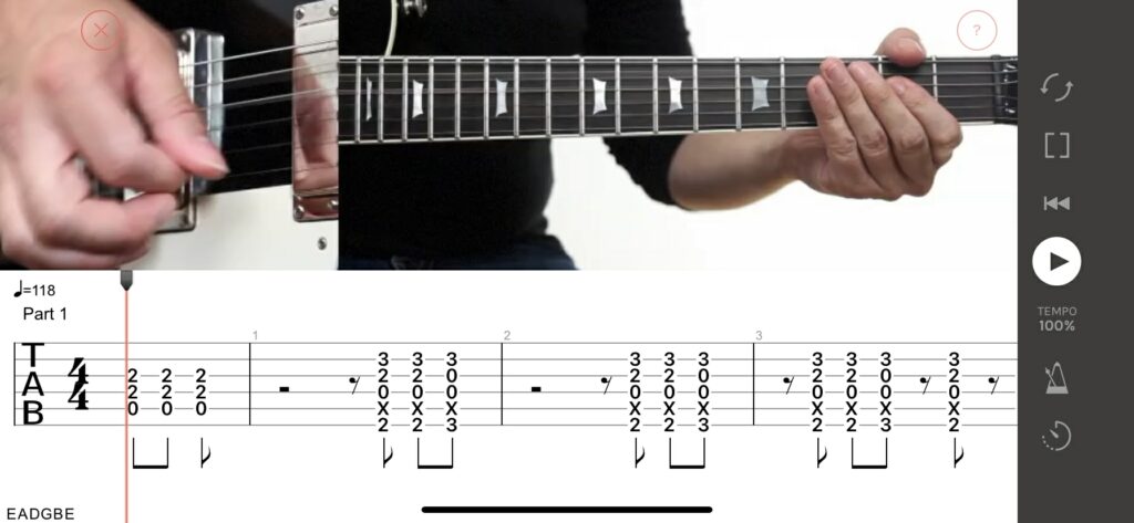 Highway to hell guitar chords. AC/DC guitar lesson. Play Guitar Hits applciation.