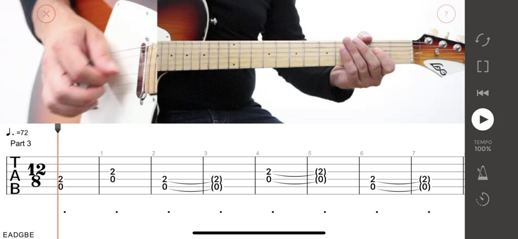 Play Guitar Hits application.