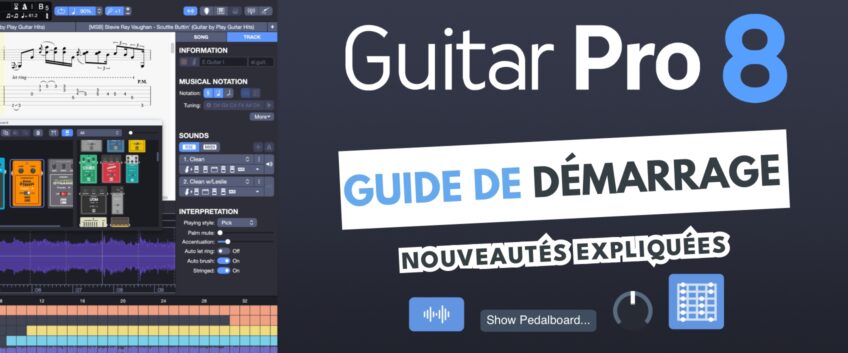 Guide de démarrage Guitar Pro 8.