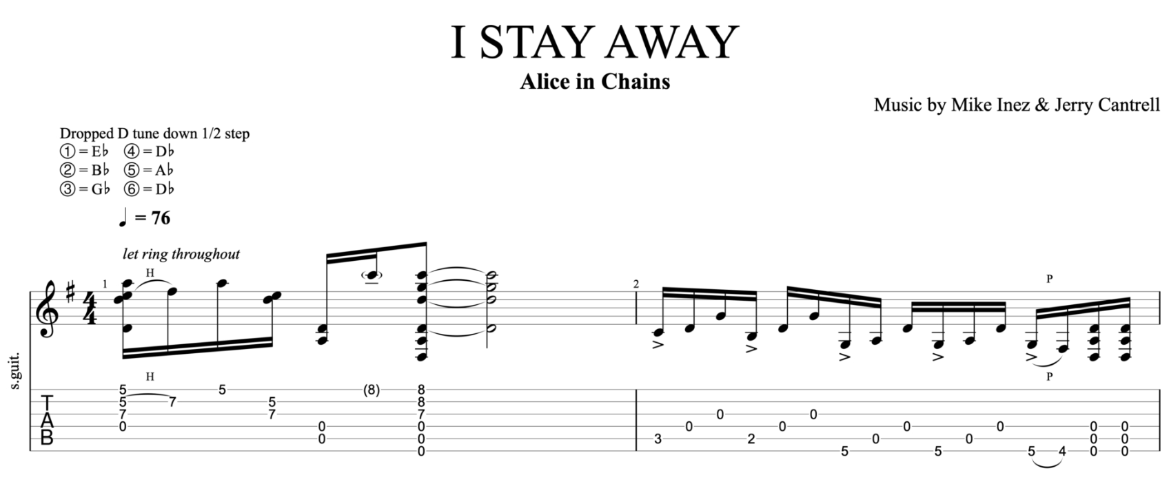 The Beatles - Two of Us  Guitar Lesson, tab & chords - Jerry's