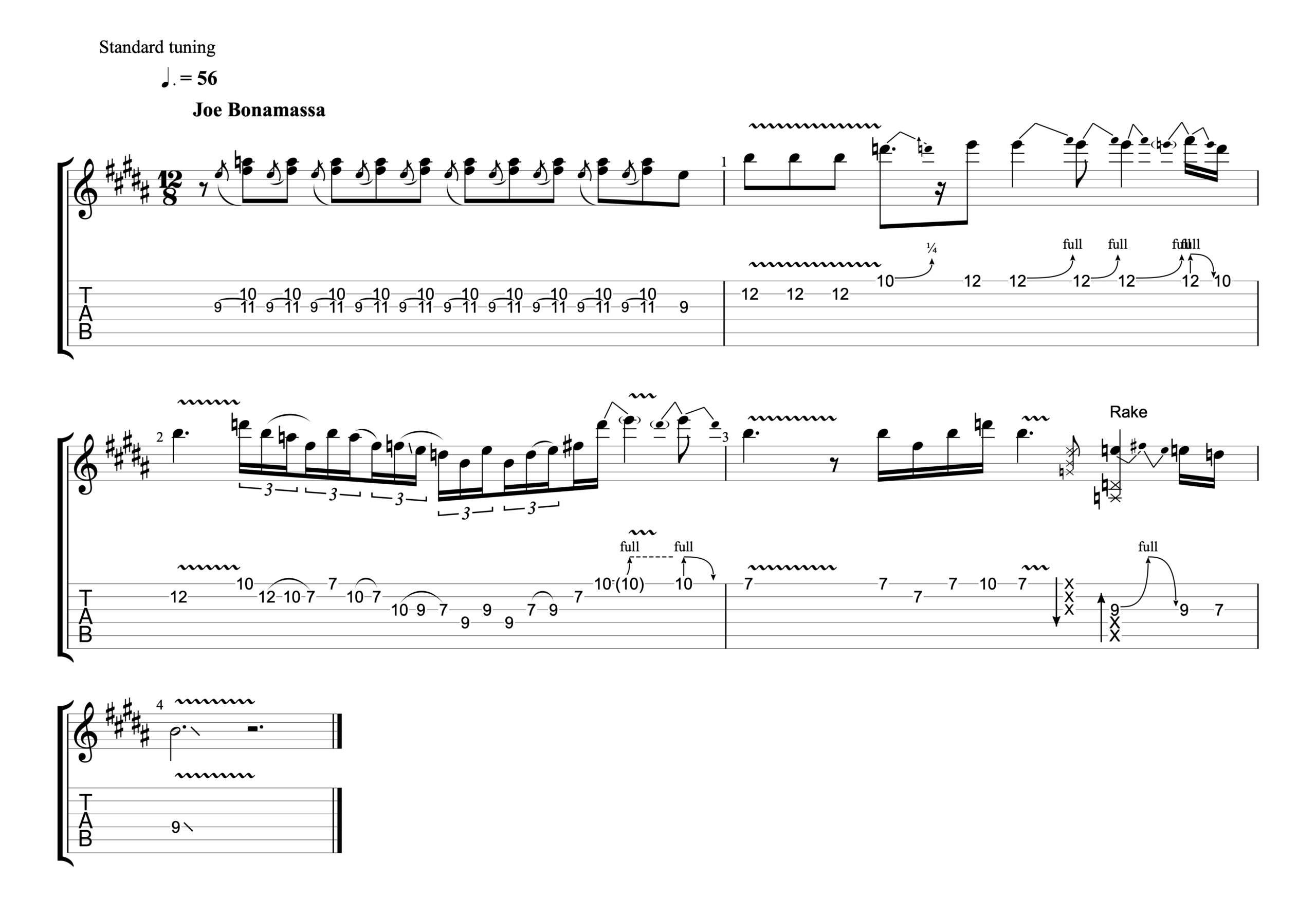 Mississippi Queen sheet music (easy) for guitar solo (easy tablature)