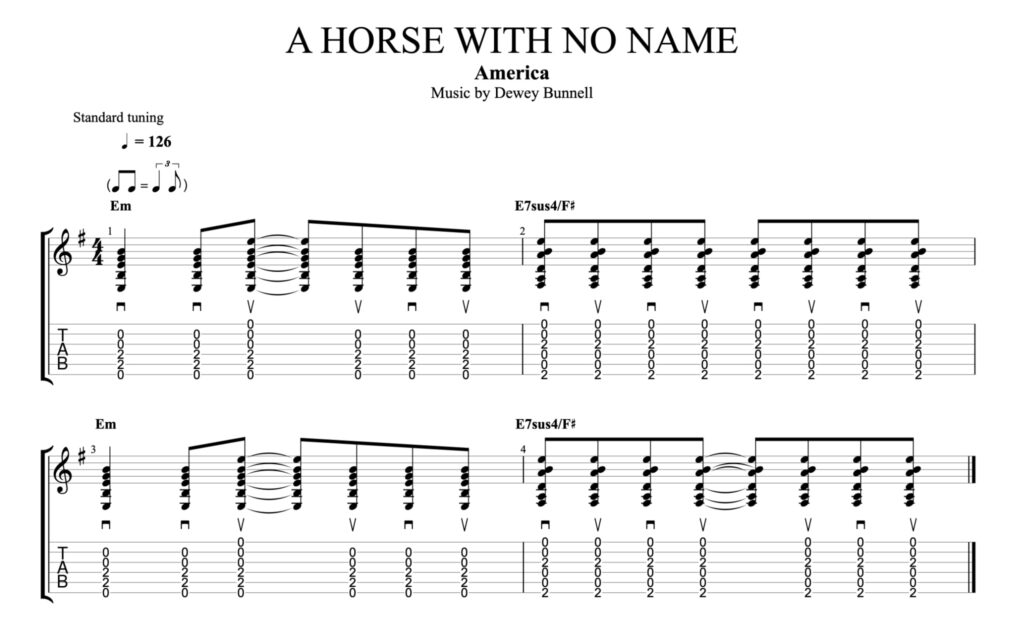 Bad moon rising chords strumming