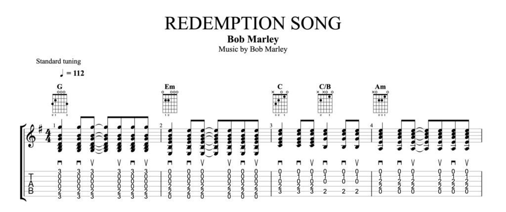 Redemption Song Piano Chords – Learn to Play it on the Piano