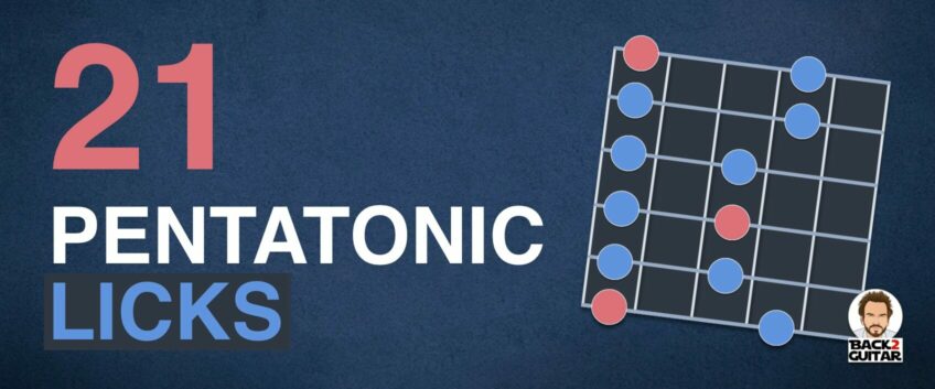 21 licks para guitarra con la escala pentatónica