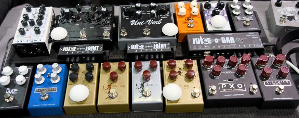 J Rockett  pedals at NAMM 2025