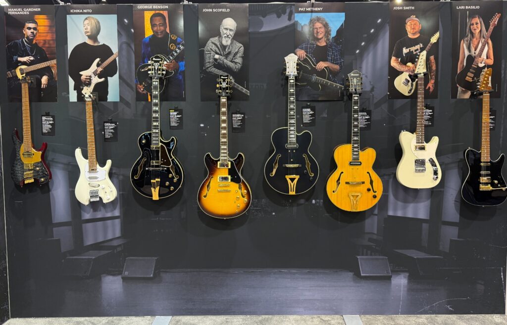 ibanez booth at NAMM 2025