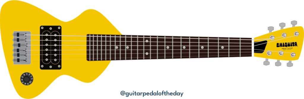 chiquita guitar, marty mcfly, travel guitar, back to the future