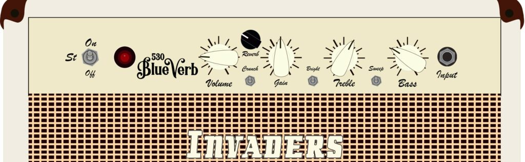 invaders amp, invaders amplification, settings, blueverb 530, johnny b goode amp settings