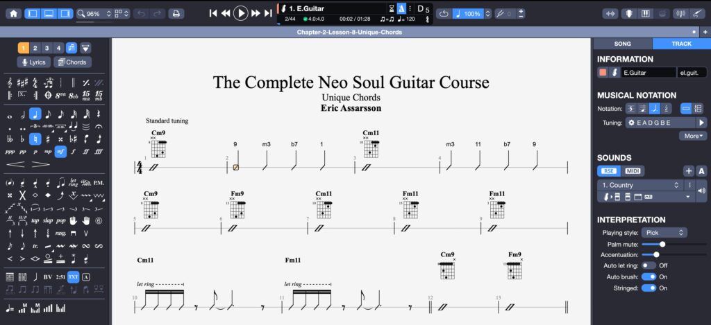 Guitar-Pro-Slash-notation