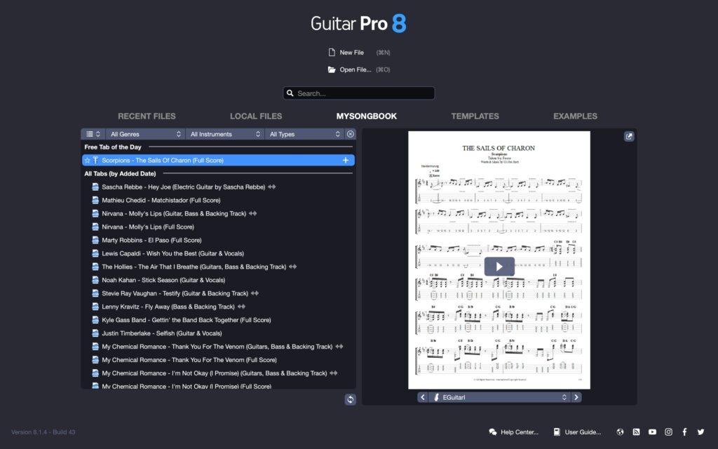 mySongBook-free-tab-of-the-day